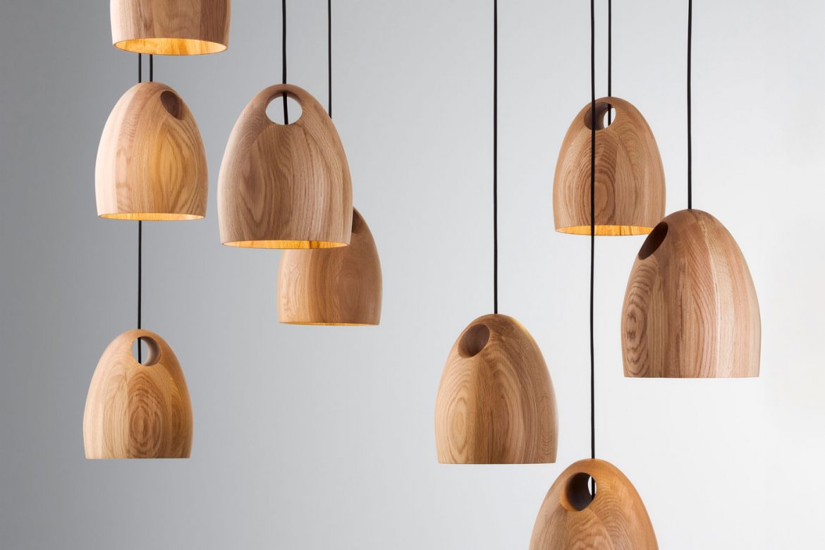 деревянные дизайнерские светильники